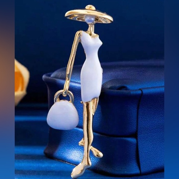 Elegant lady brooch - Picture 3 of 3